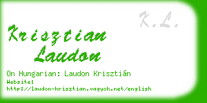 krisztian laudon business card